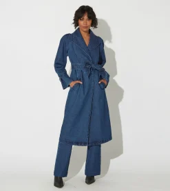 Cara Trenchmedium Wash Indigo