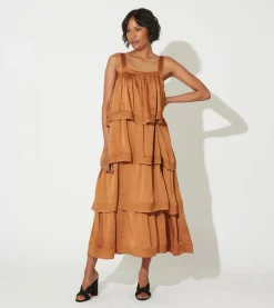 Dasha Midi Dressbronze