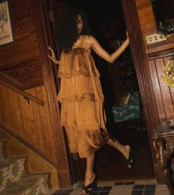 Dasha Midi Dressbronze