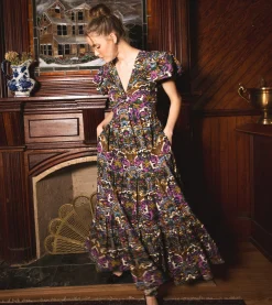 Evita Midi Dressmosaic Ikat