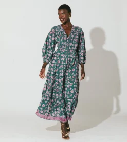 Grace Ankle Dressjade Floral