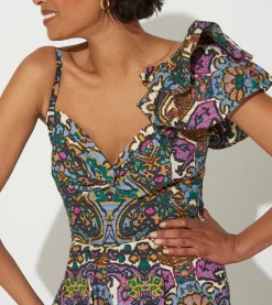 Solana Midi Dressmosaic Ikat